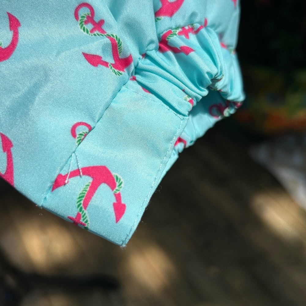 Hooded Charles River Chatham Anorak - Anchor Print - M - Picture 9 of 17